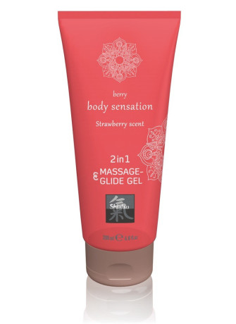 Massage & Glide Gel 2 in1 Strawberry Scent